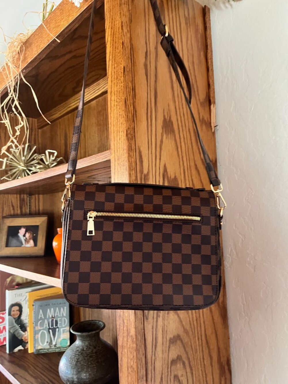 Walmart Checked Crossbody Bag - Picture 2 of 5